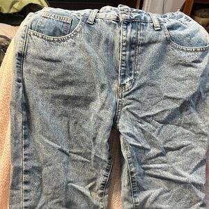 Casual Light Blue Relaxed Jeans